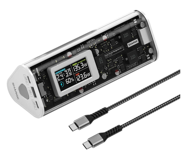 Sharge PowerBank Shargeek 170W QC 4.0 PD 3.1 Biały - 1455955 - zdjęcie